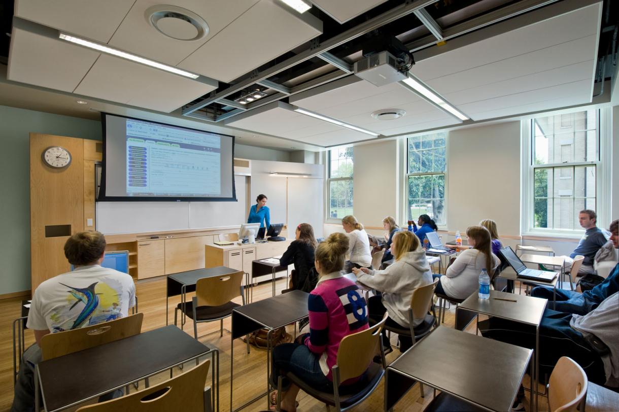 photo of a classroom with students in it